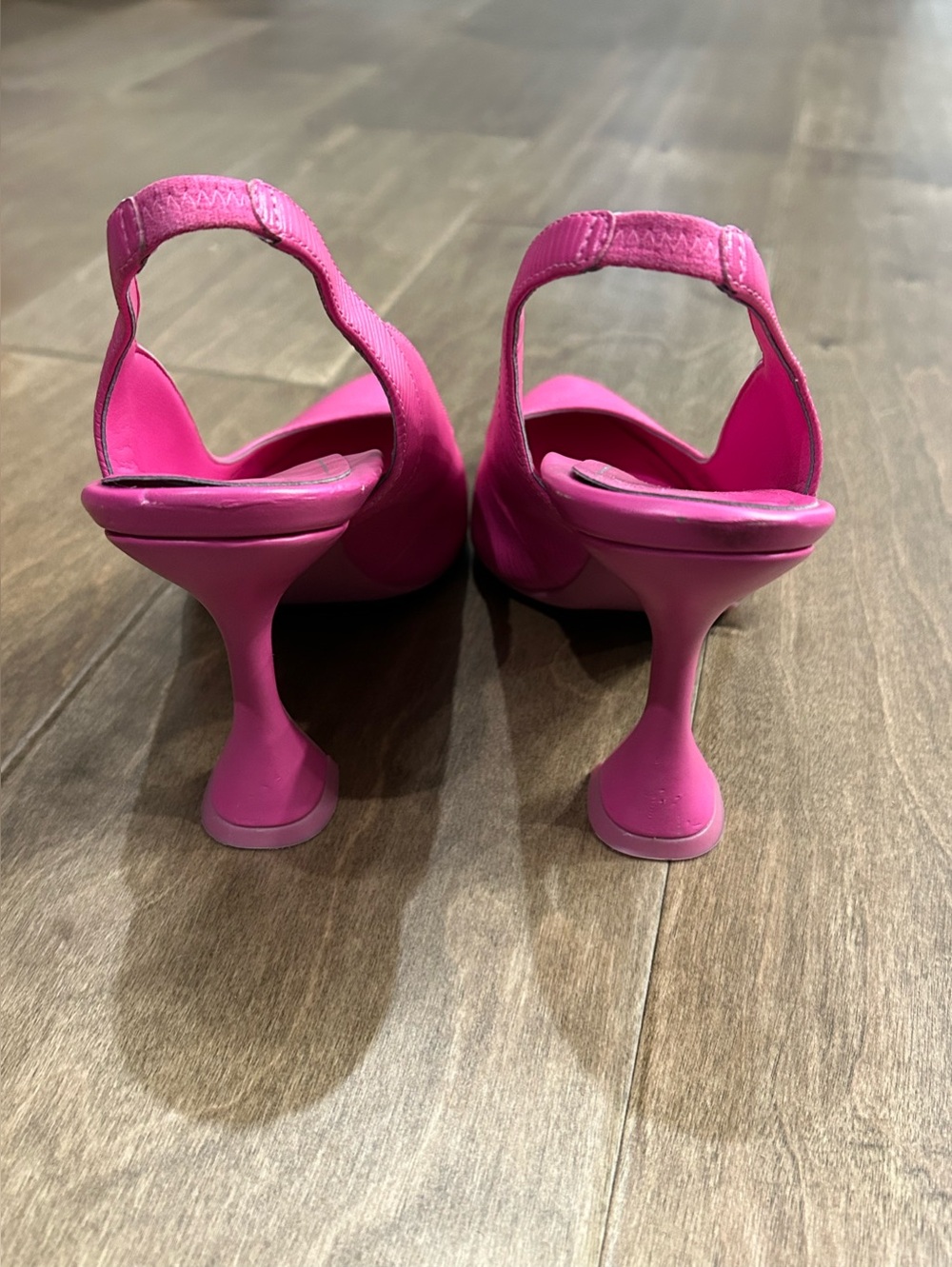 Vionic Hot Pink Slingback ribbed Pointed-Toe Heels 7 - Picture 7 of 13